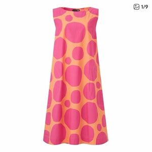 Marimekko Pink and Orange Patterned Dress